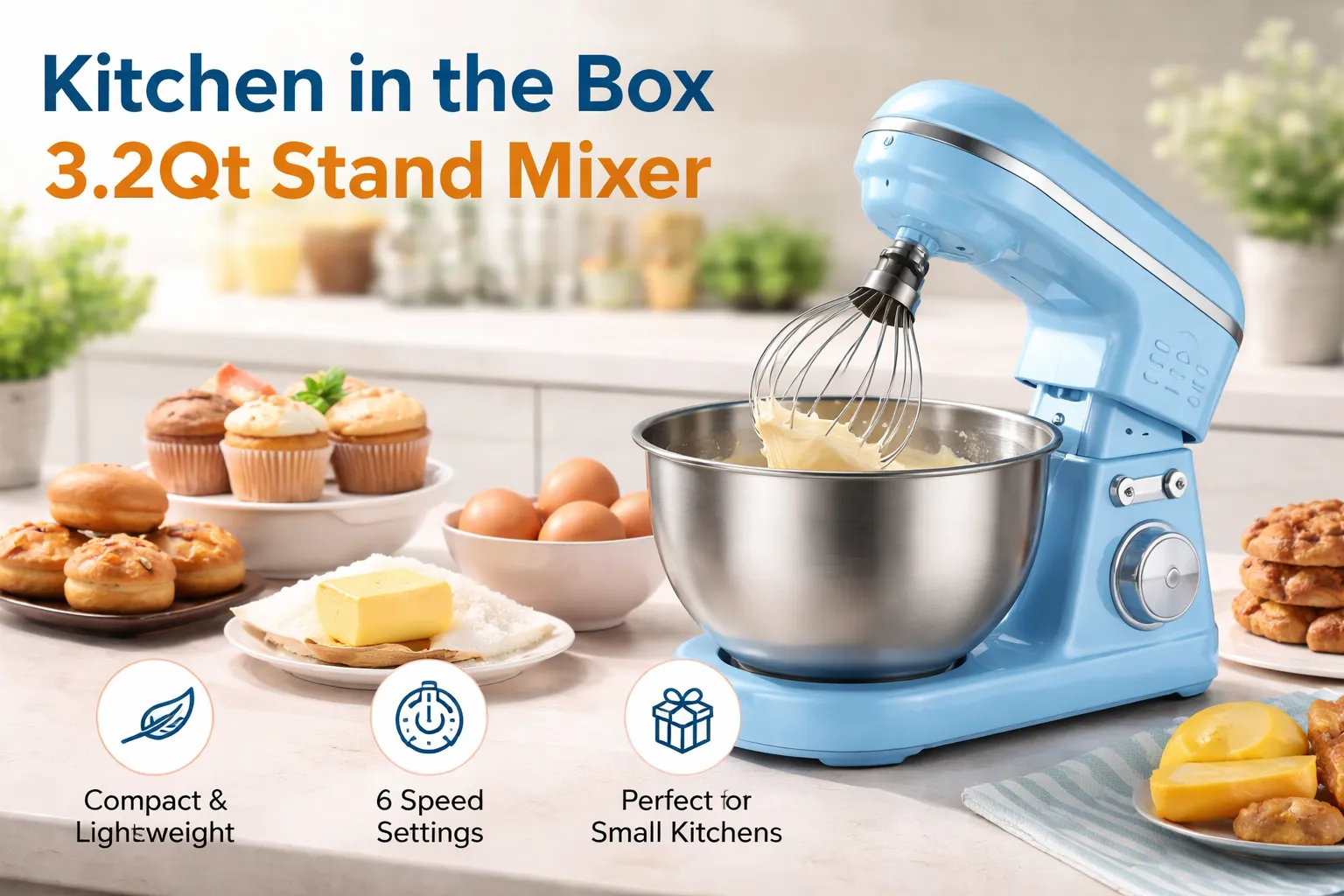 Kitchen in the box Stand Mixer 3.2Qt Review – Pros and Cons