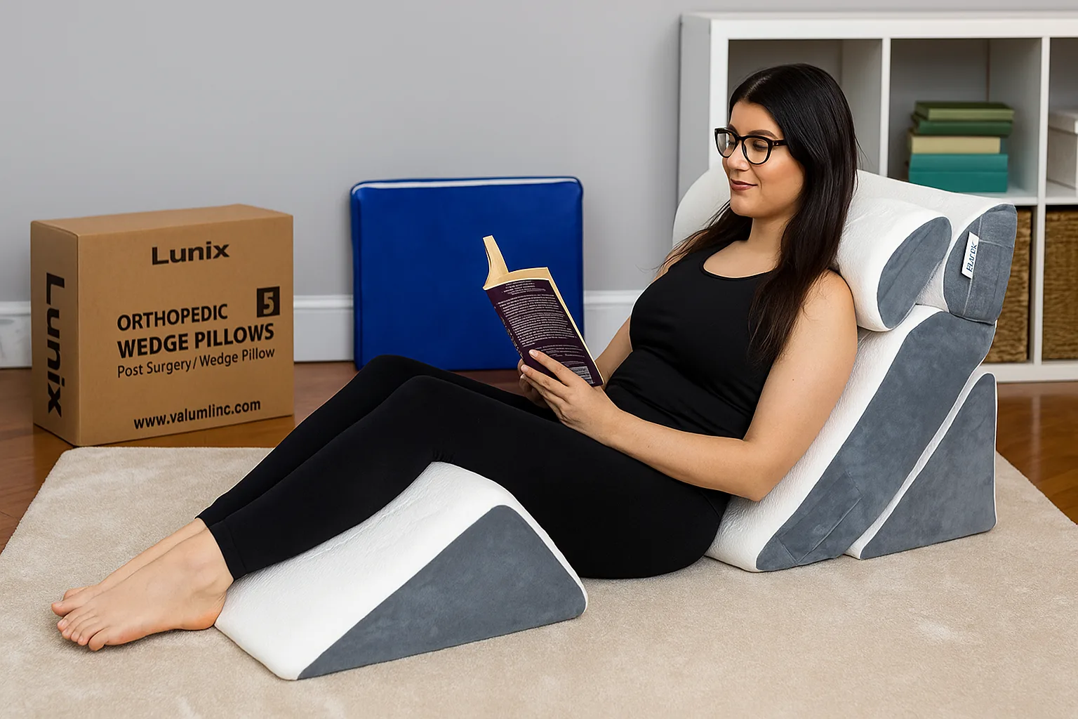 Lunix 4pcs Orthopedic Bed Wedge Pillow Set Review: Ultimate Comfort & Support