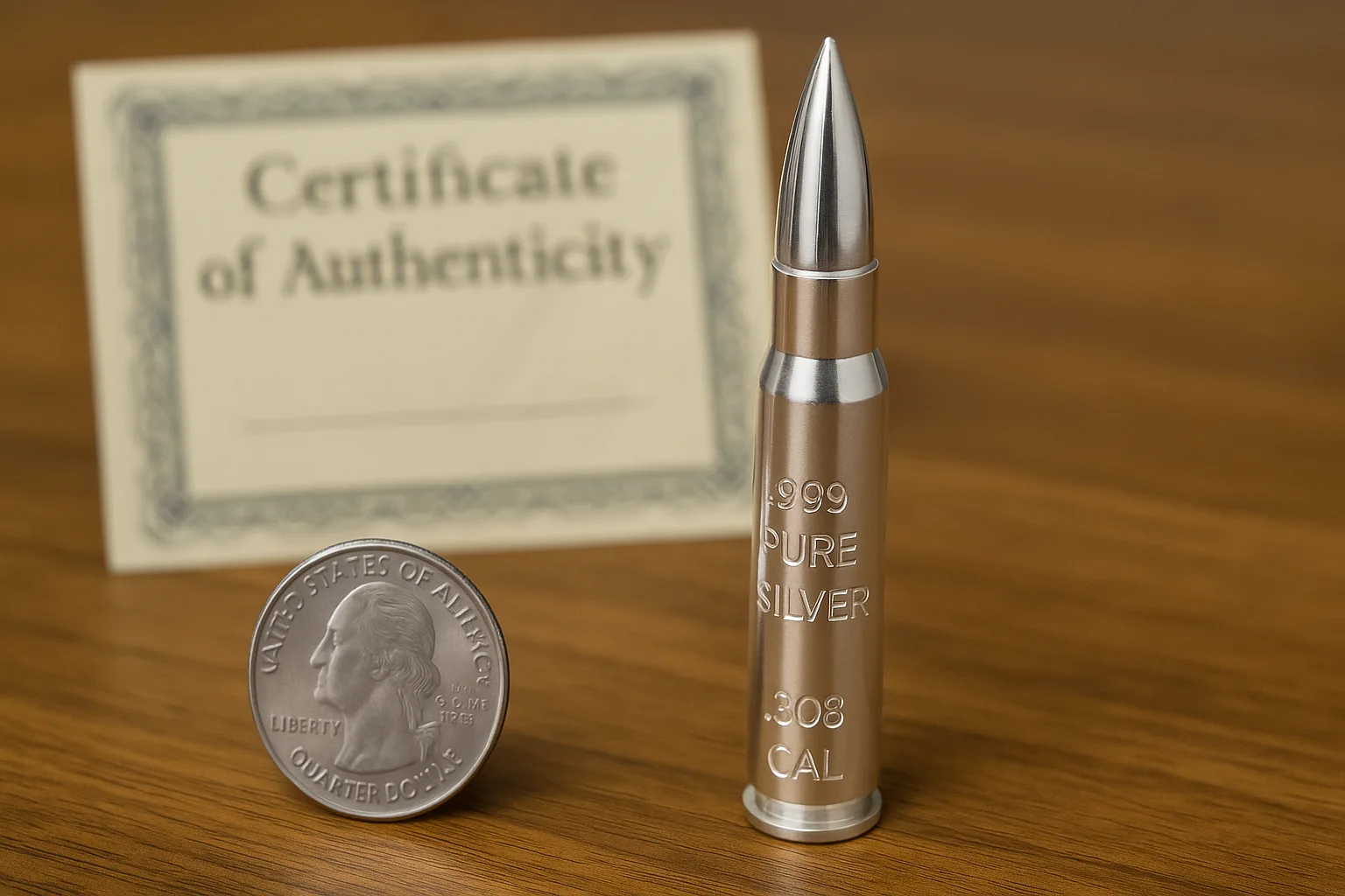 Silver Bullet .308 Caliber 2 oz .999 Pure Silver Review – A Unique Mint State Gold Collectible