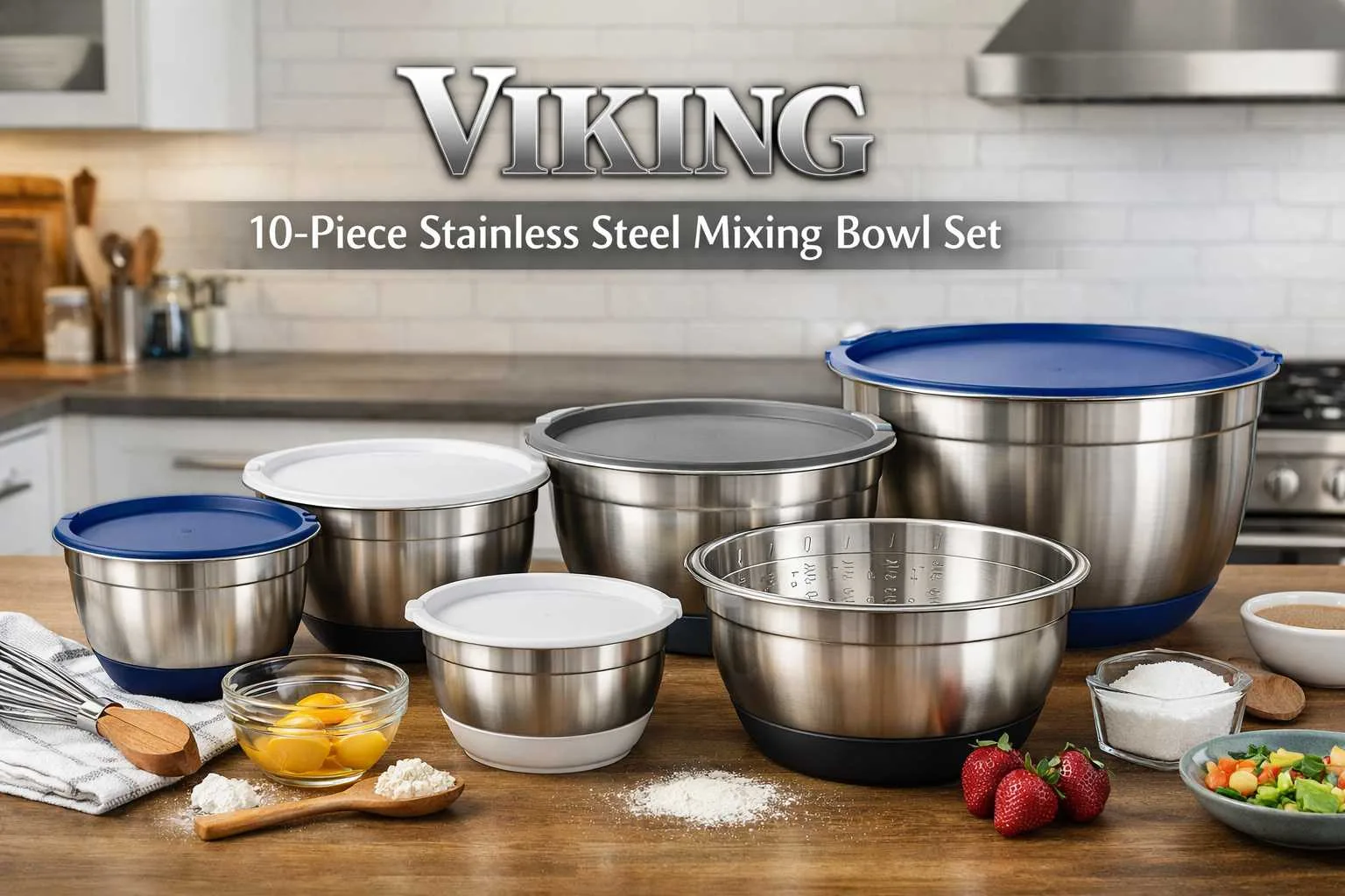 VIKING 10-Piece Stainless Steel Mixing Bowl Set Review: Pros, Cons & Is It Worth It?